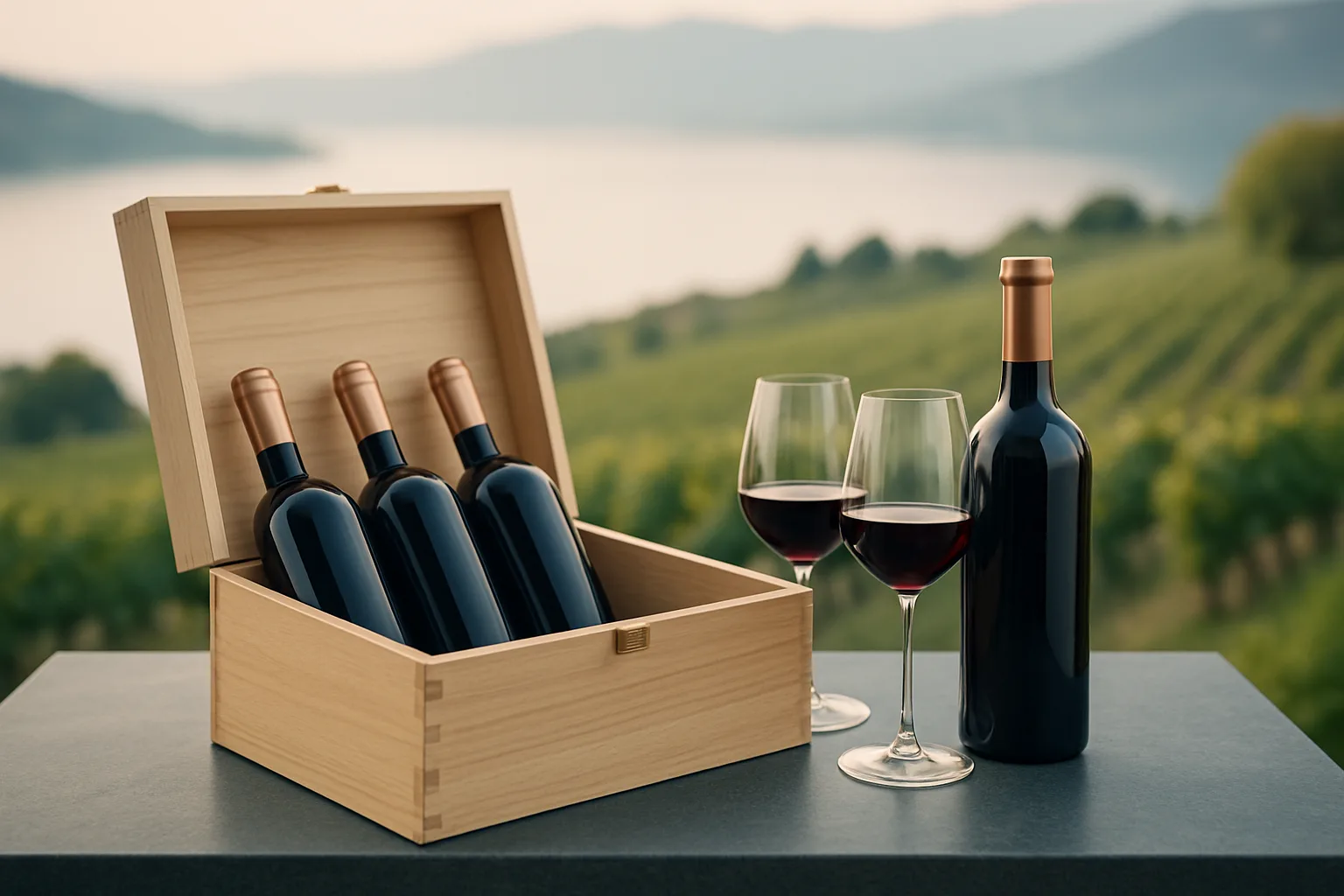 Le Club des quatre saisons — caisse composée par le vigneron